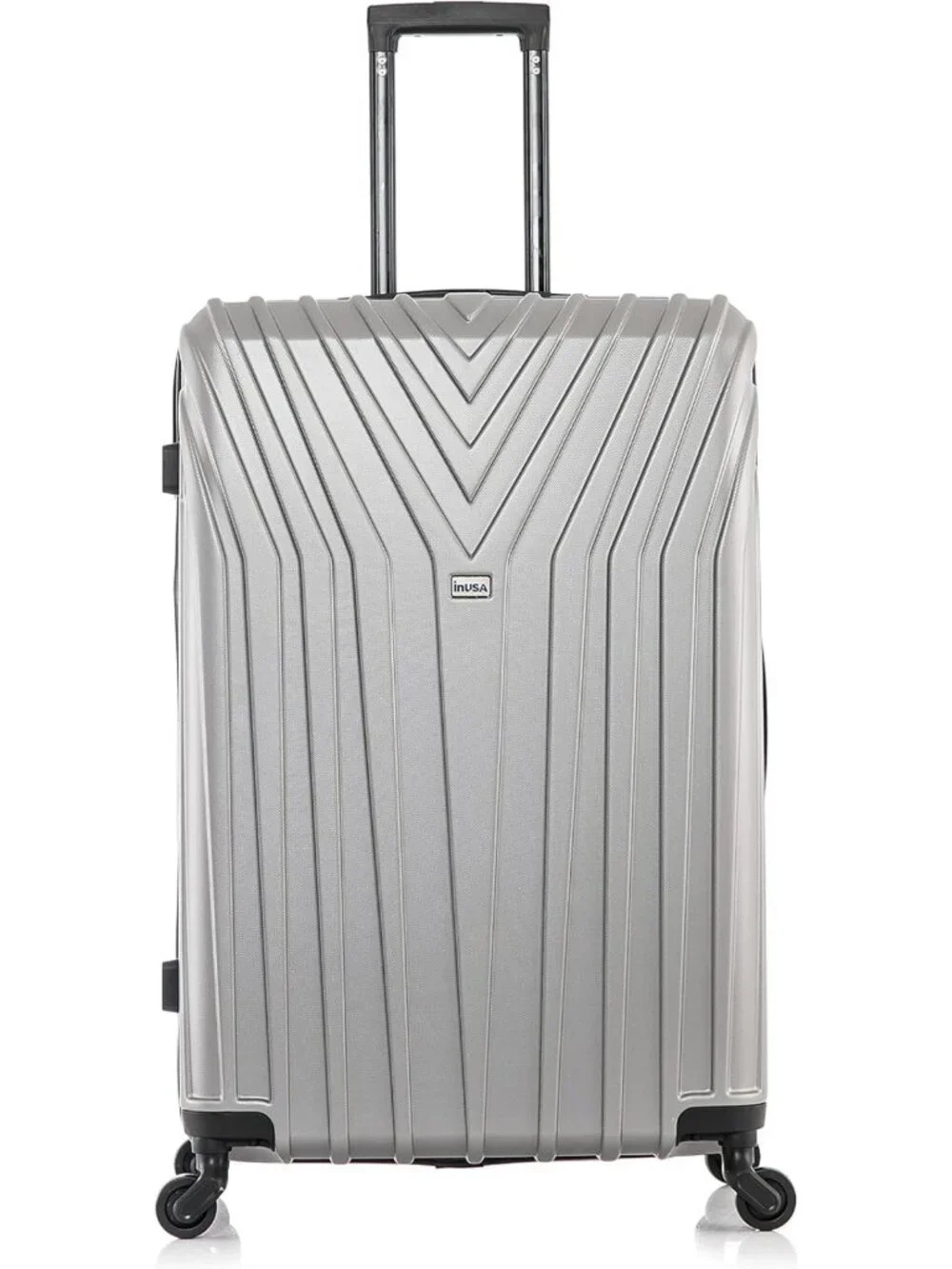 Lightweight 24-Inch Medium Hardside Spinner Luggage - Stylish Grey Travel Bag